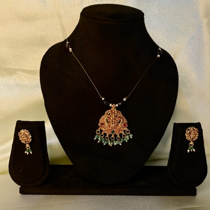 Invisible necklaces Traditional Lakshmi pendant 