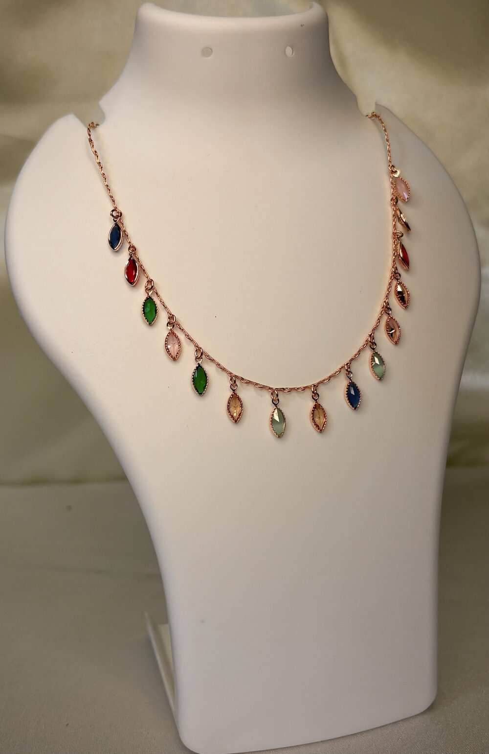 Vermeil multicoloured necklace