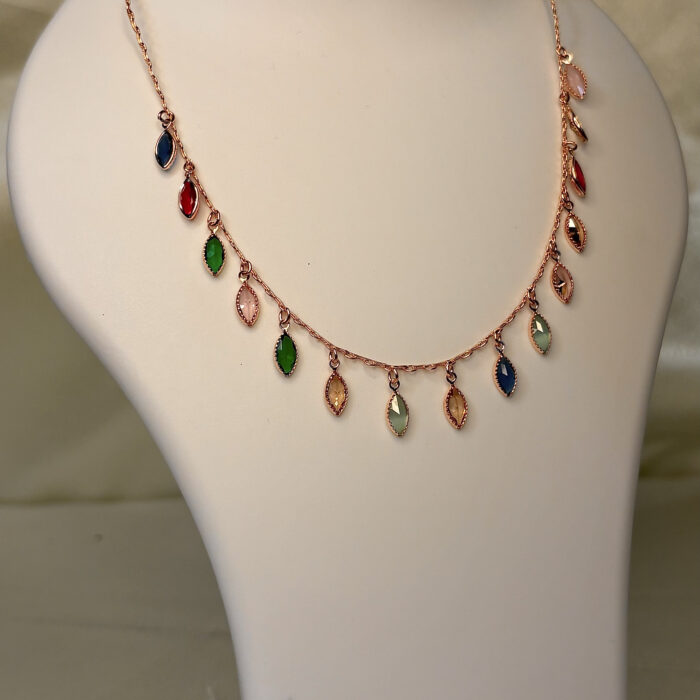 Vermeil multicoloured necklace